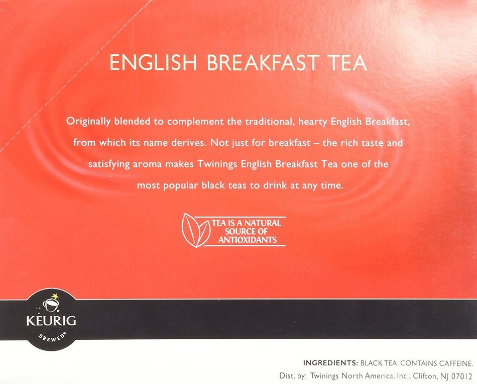 Twinings English Breakfast Tea, Keurig K-Cups, 24 Count N30