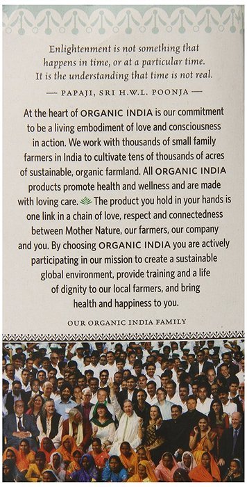 Organic India Tulsi Tea Peppermint, 1.08 Oz, 18 Count N5