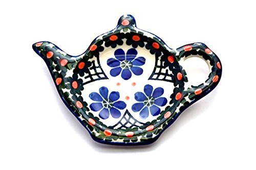 Polish Pottery Tea Bag Holder - Primrose