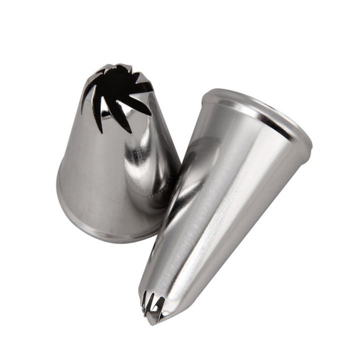 Matoen(TM) 1 Set 24pcs Cake Pastry Cream Piping Nozzles Decorating Stainless Steel N8
