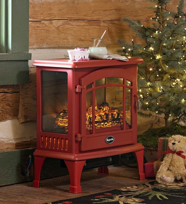 Square Foot Electric Stove Finish: Red