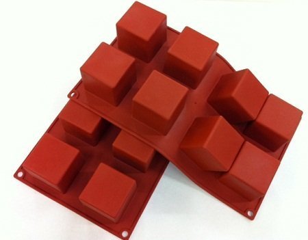 NY Cake Silicone Square Cake Mold 8 Cavities