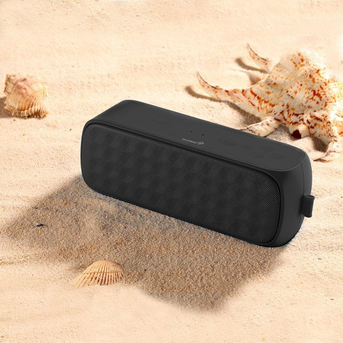 Ivation BOOMERING Splash-Proof NFC Bluetooth Speaker, Micro SD MP3 Player and Power Bank - Rechargeable 4000mAh... N4