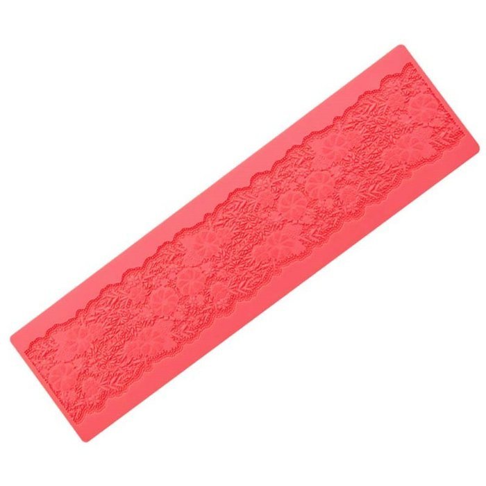 Anti-skidding Flower Edible Cake Lace Mats Silicone Cake Border Decoration Mat Pad for Fondant Cake Art Kitchenware...