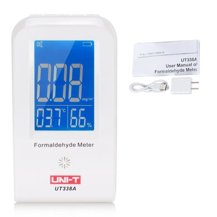 Formaldehyde Monitor - UNI-T UT338A Formaldehyde Monitor Detector Formaldemeter Temperature Humidity Moisture... N4