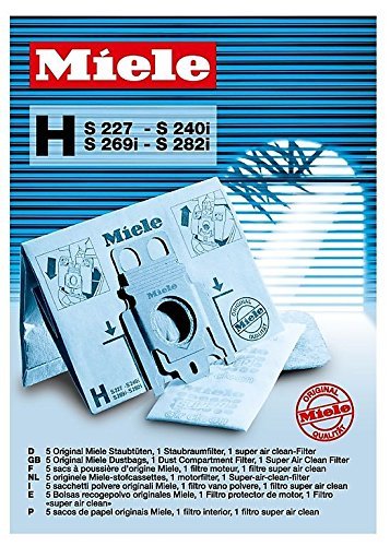 Miele Type H Bags 5bags + 2 Filters