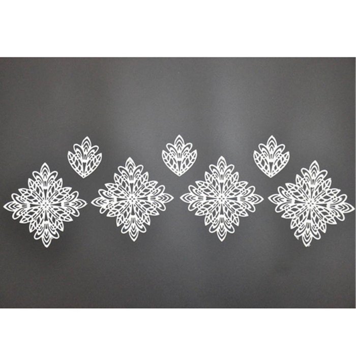 FOUR-C Cake Decorating Supplies Silicone Lace Mat Sugarcraft Mold Color Pink N2