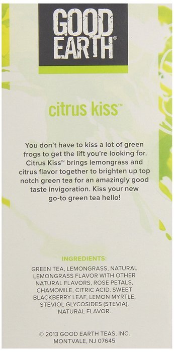 Good Earth Pomegranate Burst Green Tea, 18 Count Tea Bags (Pack of 6) N11