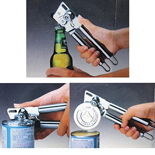 ASDOMO Multifunctional Heavy Duty Stainless Steel Can Bottle Jar Lid Opener Manual Kitchen Tool 1 PCS N2