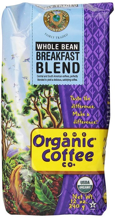 The Organic Coffee Company Whole Bean Coffee, 12 Ounce