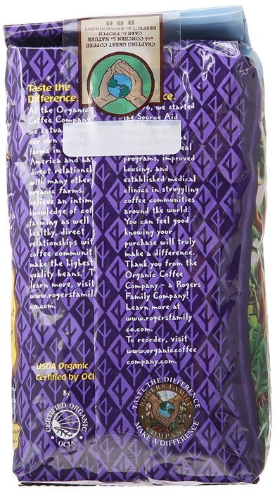 The Organic Coffee Company Whole Bean Coffee, 12 Ounce N3