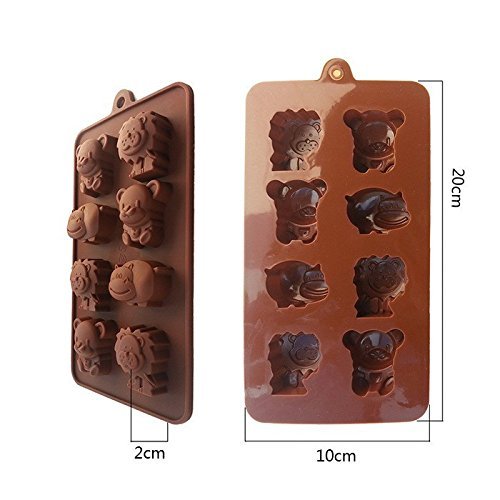 Lion Cow & Bear Shaped Fondant Cake Chocolate Pan Candy Silicone Mold Baking Pan Cake Mould Decoration