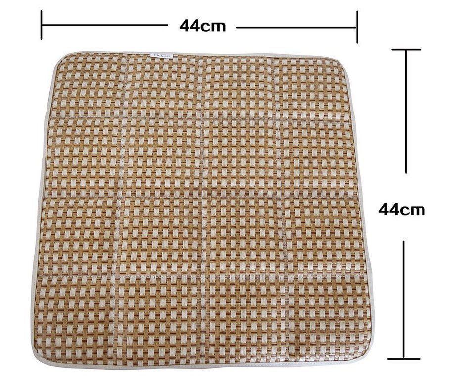 Dr. Luck Natural Bamboo Charcoal Deodorizer Seat Cushion-Office Car Chair Cushion Pad (Pack of 1) N4