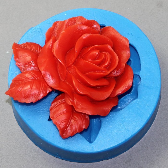 Leafy Rose Cake Silicone Mold Cake Decorating Tools Silicone Cake Sugar Craft Tools Flower Mold N5