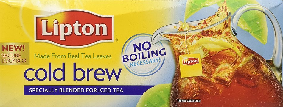 Lipton, Cold Brew Tea Bag, 22 Count, 4.8oz Box (Pack of 3) N2