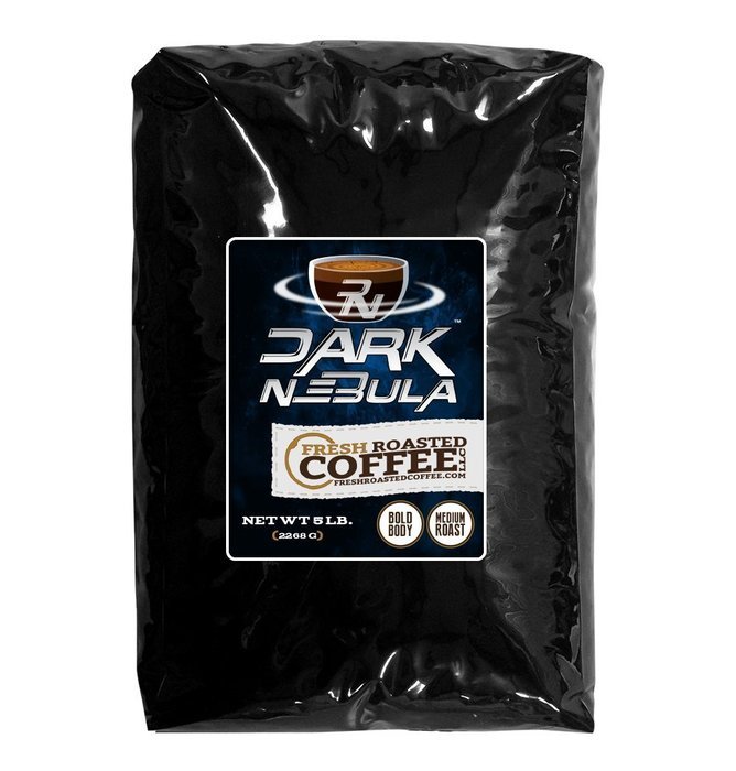 5 Lb. Bag, Dark Nebula, Whole Bean Coffee, Fresh Roasted Coffee LLC