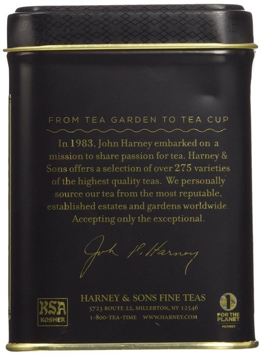 Decaffeinated Ceylon Tea, Loose Tea in 4 Ounce Tin N2