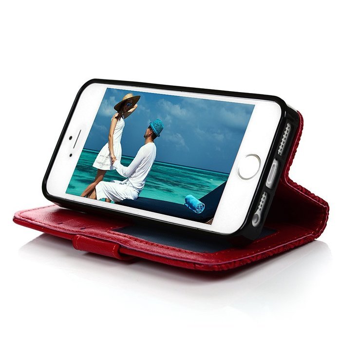 iPhone SE Case,iPhone 5S Case,iPhone 5 Case - Slim Fit Wallet Flip Embossed Totem PU Leather Case with Shock-Absorption... N42