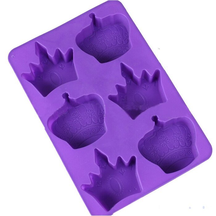 Wocuz 6 Imperial Crown Silicone Cake Baking Mold Cake Pan Muffin Cups Handmade Soap Moulds DIY Tool N2