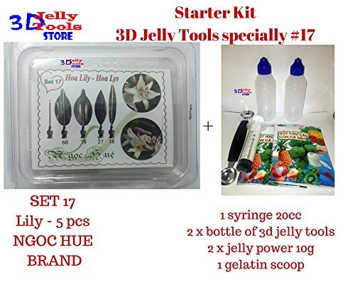 Starter Kit 3D Jelly Tools specially Type 17 - Lily flowers - 3D Gelatin art tools