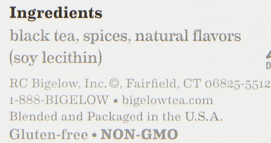 Bigelow Spiced Chai Tea, 20-Count Boxes (Pack of 6) N5