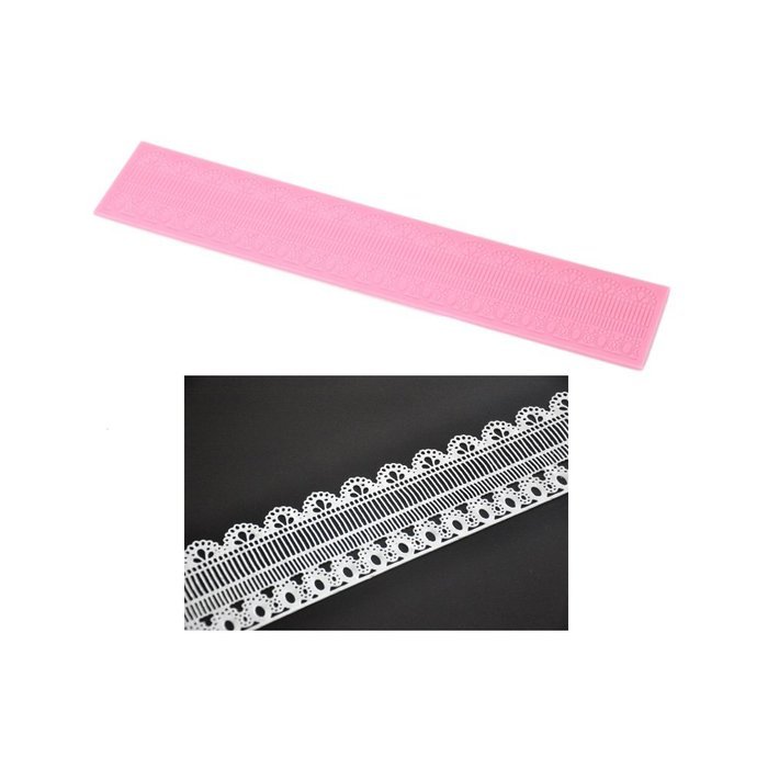 Anself MJ-LFM-203 Silicone Side Lace Mat Mold Cake Decoration Tool Beautiful Fondant Chocolate Baking Mould N5