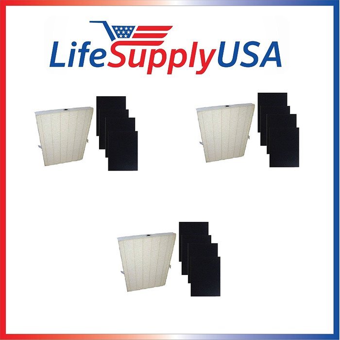 3 pack True HEPA Plus 4 Carbon Replacement Filter for Winix 115115 Size 21 by Vacuum Savings