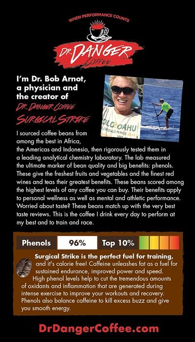 DrDanger Coffee Surgical Strike Scientifically Selected, Blended & Roasted, Whole Bean, 12 oz N5