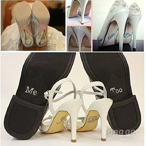 Saver I DO ME TOO Wedding Shoe Stickers Bridal Rhinestones Shoes Sticker Wedding Decoration