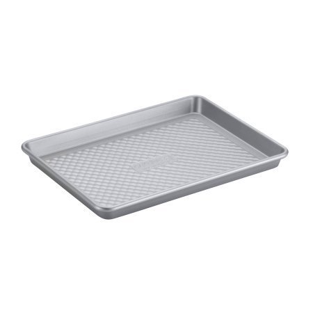 Cake Boss Professional Nonstick Bakeware 9-Inch x 13-Inch Jelly Roll Pan, Silver