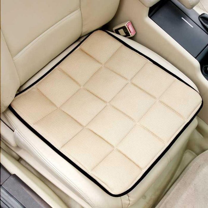 Dr. Luck Natural Bamboo Charcoal Deodorizer Seat Cushion-Office Car Chair Cushion Pad (Pack of 1) N6