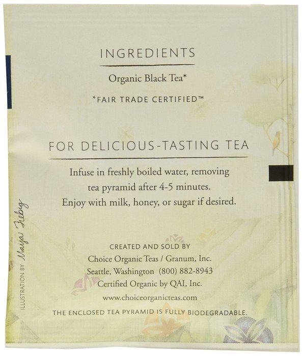 Choice Organic Whole Leaf Organics Sweet Liquorice Mint Tea Pyramids, 15-Count, 0.95-Ounce Boxes (Pack of 3) N8