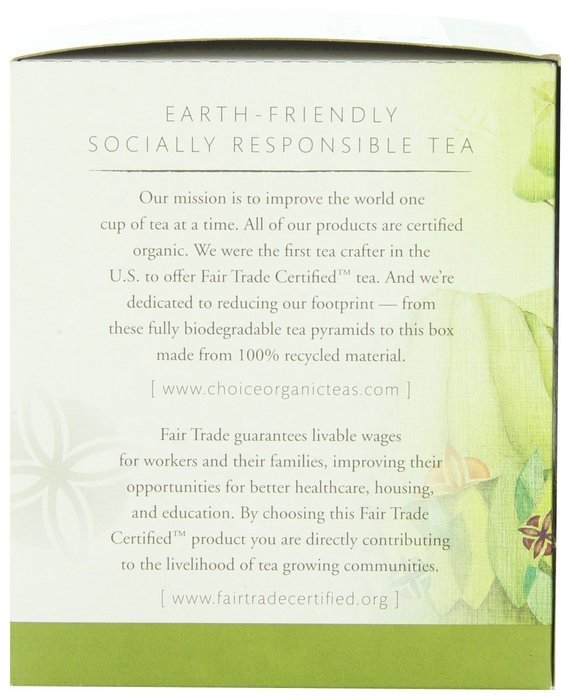 Choice Organic Whole Leaf Organics Sweet Liquorice Mint Tea Pyramids, 15-Count, 0.95-Ounce Boxes (Pack of 3) N12