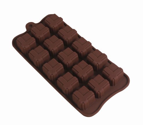 DGI MART Party Supplies 15-cavity Adorable Mini Cute Gift Boxes Shaped Ice Cake Chocolate Sugar Decorating Silicone...