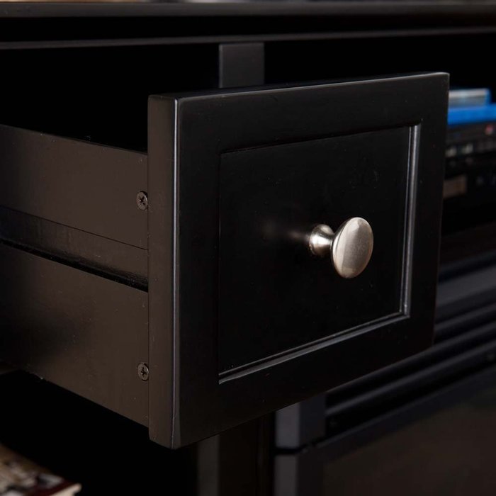 Media Fireplace in Black Finish