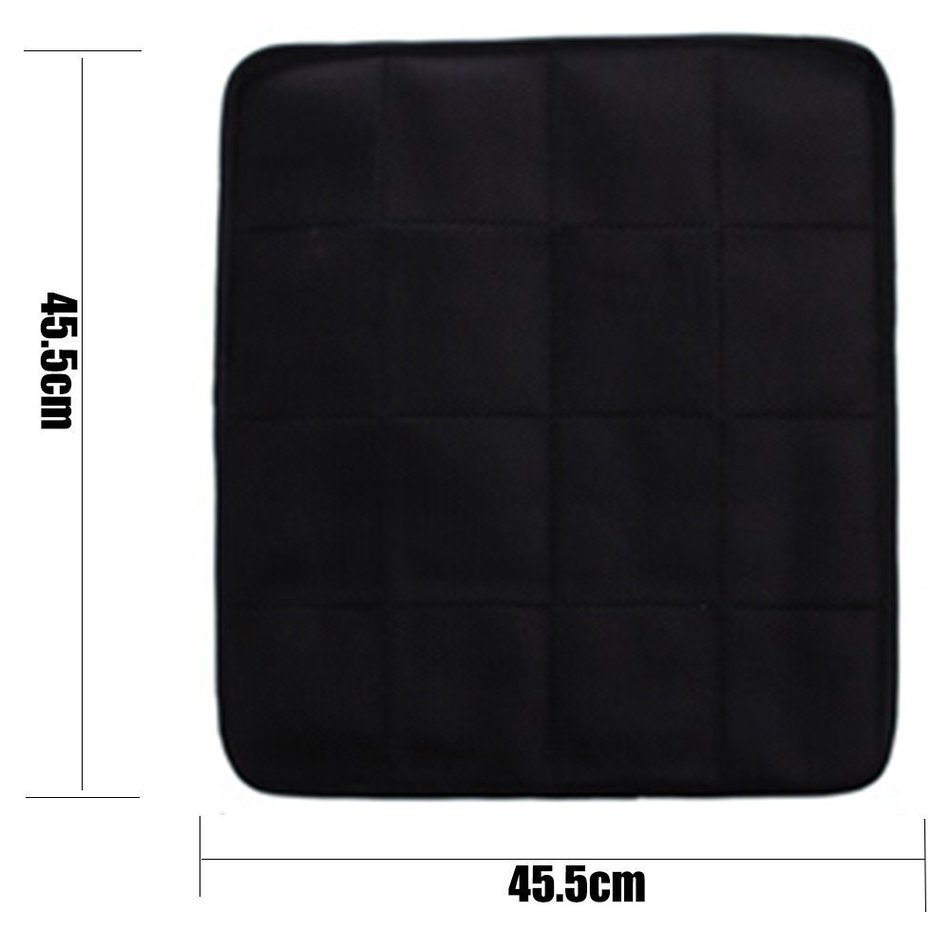 Dr. Luck Natural Bamboo Charcoal Deodorizer Seat Cushion-Office Car Chair Cushion Pad (Pack of 1) N12