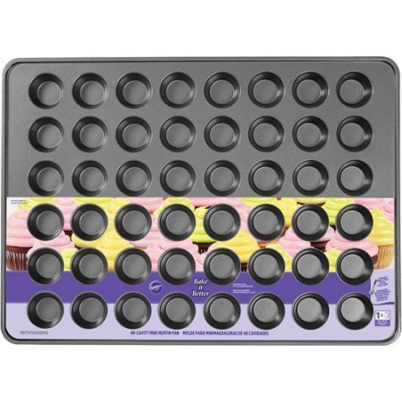 Bake it Better 48-Cavity Mini Muffin Baking Pan 2105-0195 by Wilton