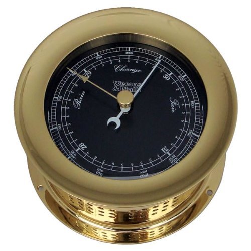 Weems & Plath Atlanltis Barometer Black Dial Matches Color Flags