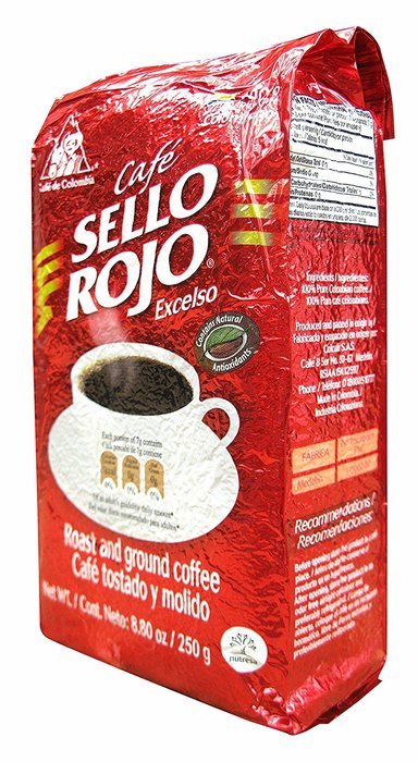 Sello Rojo Roast & Ground Coffee, 8.8-ounce Brick N5