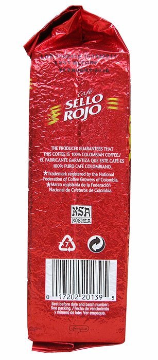 Sello Rojo Roast & Ground Coffee, 8.8-ounce Brick N6