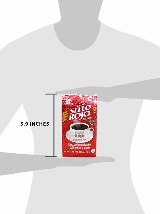 Sello Rojo Roast & Ground Coffee, 8.8-ounce Brick N7