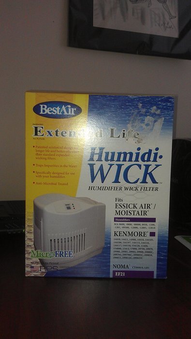BestAir Wick filter fits Emerson EF21-ID