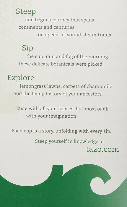 Tazo Organic Darjeeling Tea 20 Bags N3