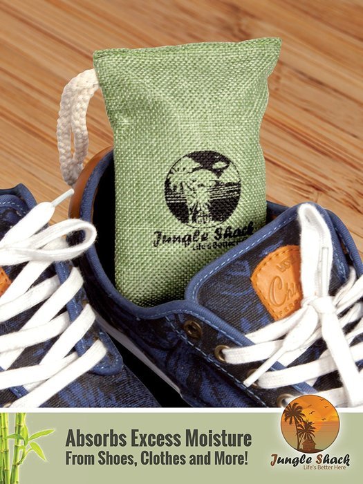 Activated Charcoal Odor Eliminator Bag- 15 PACK! Natural Air Purifier With Beautiful Box!- Air Freshener and Pet... N4
