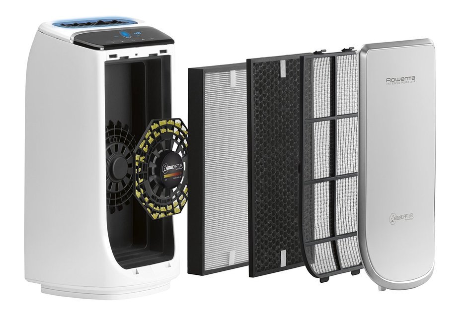 Rowenta PU4020 Intense Pure Air 400-Square Feet Air Purifier with Pollution Sensors and 4-Filters Including HEPA...