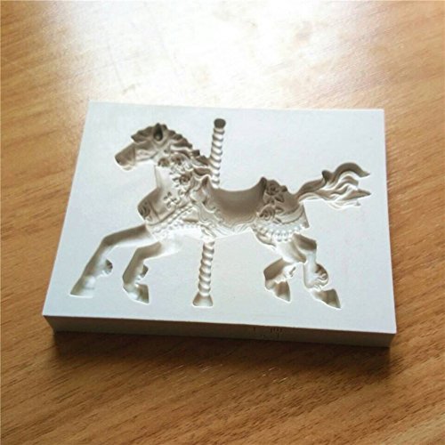 "Pony Horse Shape Silicone Cake Mold Fondant Sugar Jelly Ice Lace Lollipop Mould Kitchen Accessories" shopping N3