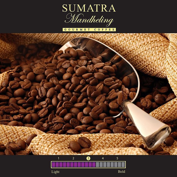 Kaffina Kaffe Premium Gourmet Ground Coffee - Single Origin - Medium Roasted Brazil Santos Coffee N11