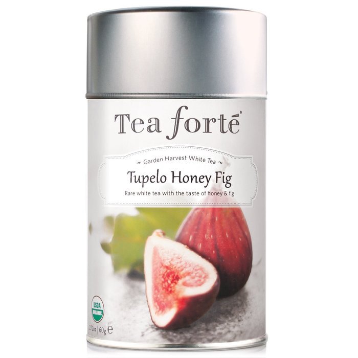 Tea Forte Garden Harvest White TUPELO HONEY FIG Organic Loose Leaf White Tea, 2.12 Ounce Tea Tin N9