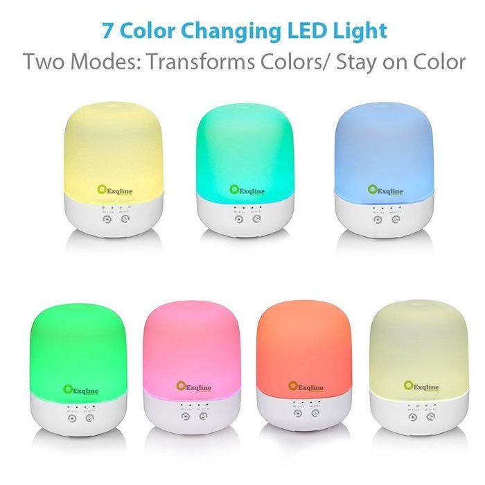 300ml Essential Oil Diffuser - Exqline Aroma Diffuser With Touch Control and Timer, Up to 10 Hours Continuous... N3