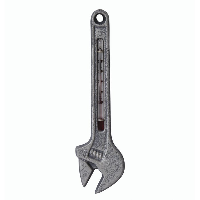 Stonebriar Pewter Cast Iron Wrench Therometer